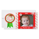 Custom Baby's Christmas Photo Card photo cards