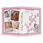 Custom Baby's First Album :: Pink Cherry Blossom binders