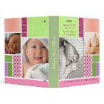 Custom Baby's First Album :: Pink Patchwork Binder