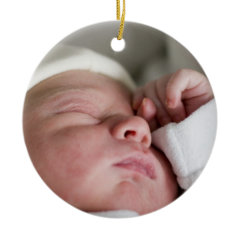 Custom Babys First Christmas Ornament