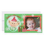 Custom Baby's First Christmas Photo Card