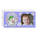Custom Baby's Snowy Christmas Photo Card photo cards by jamiecreates1 Custom Baby's Snowy Christmas Photo Card photo cards