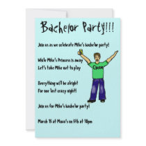 Custom Bachelor Party!!! Invitations by nuclearswan Custom Bachelor Party!!! Invitations