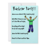 Custom Bachelor Party!!! Invitations