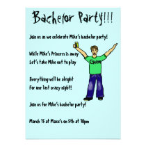 Custom Bachelor Party!!! Invitations invitations