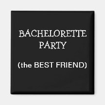 Custom Bachelorette Party ID Button Fridge Magnet
