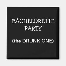 Custom Bachelorette Party ID Button Refrigerator Magnets