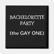 Custom Bachelorette Party ID Button Refrigerator Magnet