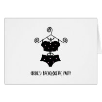 Custom Bachelorette Party Invite-Sexy Lingerie cards
