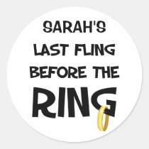 Custom Bachelorette Party stickers stickers
