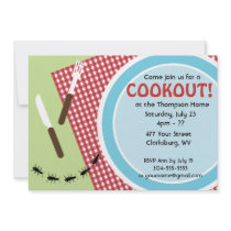 Custom Backyard Cookout Announcements