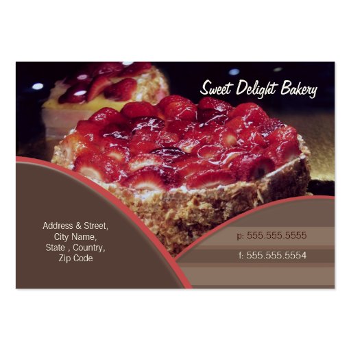 Custom Bakery / Catering Business Card (front side)