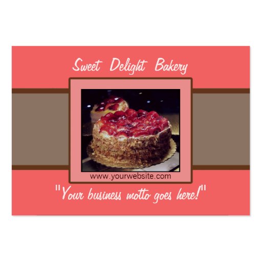 Custom Bakery / Catering Business Card (back side)