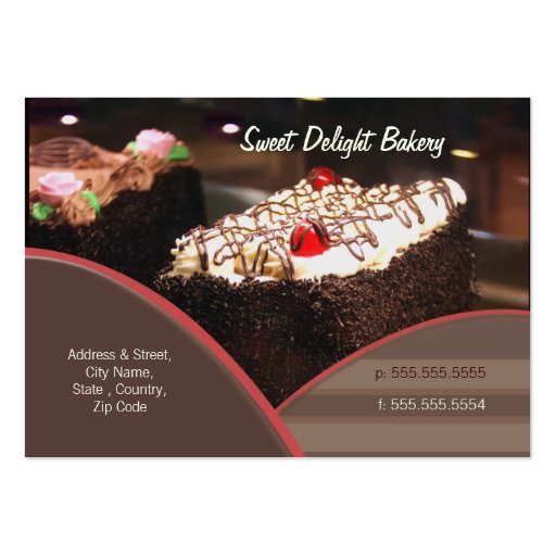 Custom Bakery / Catering Business Card