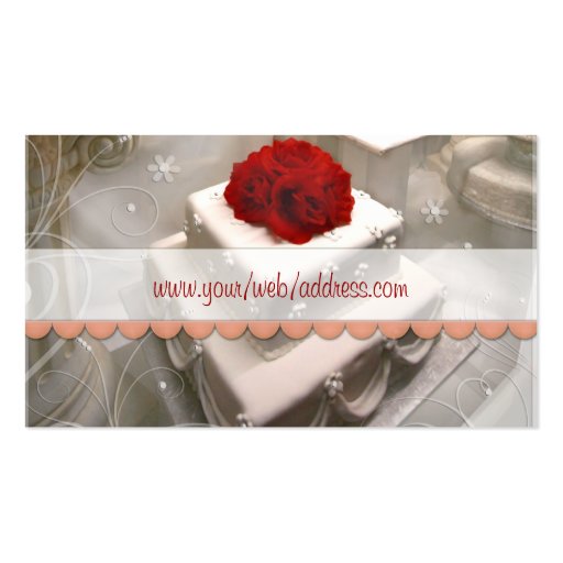 Custom Bakery / Wedding Cakes  Business Card (back side)