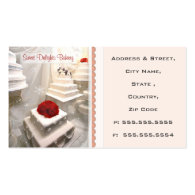 Custom Bakery / Wedding Cakes  Business Card