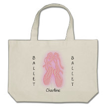 Custom Ballet Shoe Tote Bag