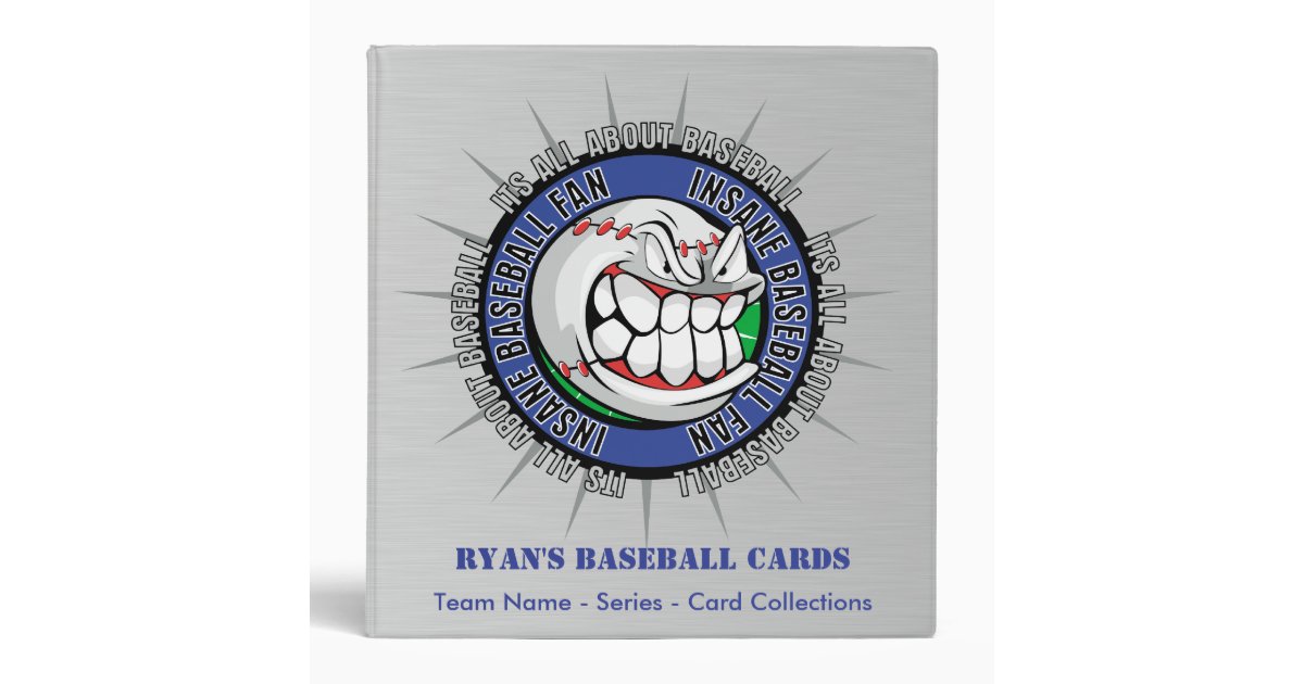 Custom Baseball Card Binder Zazzle