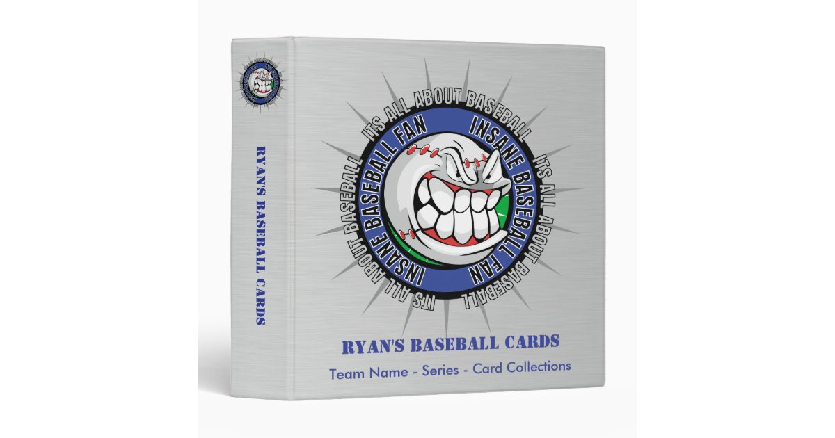 Custom Baseball Card Binder Zazzle