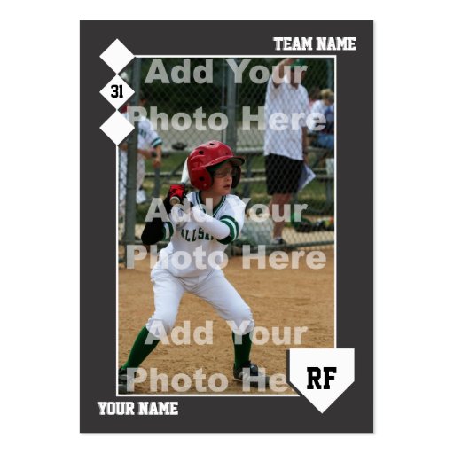 Custom Baseball Card Business Card