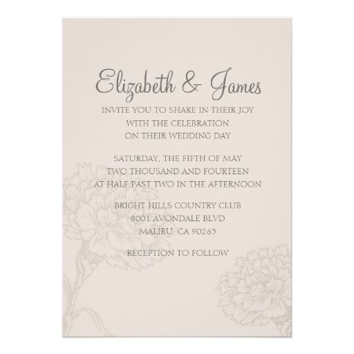 Custom Basic Modern Wedding Invitations