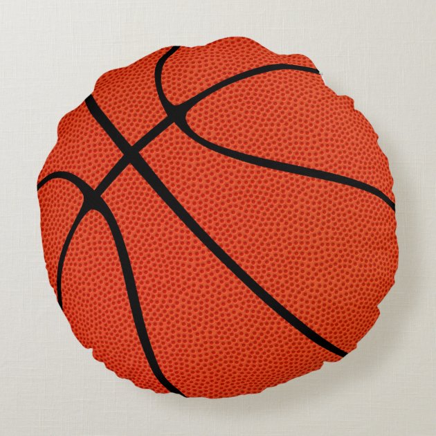 Custom Basketball Round Throw Pillow Round Pillow