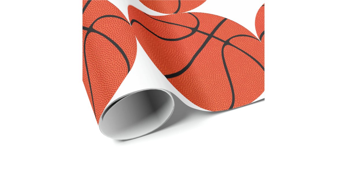 Custom Basketball Wrapping Paper Zazzle