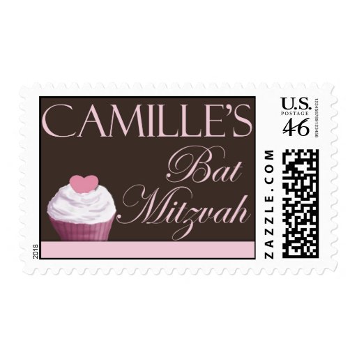 Custom Bat Mitzvah postage