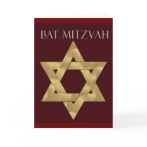 Custom Bat Mizvah Invitation Cards