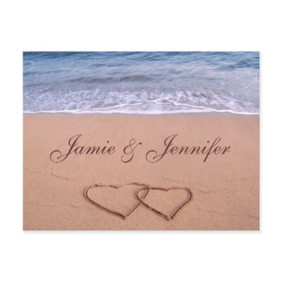 Custom beach card post card