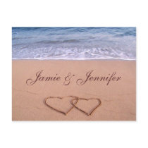 Custom beach card postcards