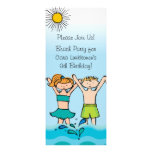 Custom Beach Party Birthday Invitations