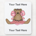 Custom Bear Ballerina Mousepad - Customizable