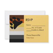 Custom Bear Pride RSVP Cards Invite