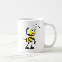 Custom Bee in "Come Here" Hand Gesture Mug