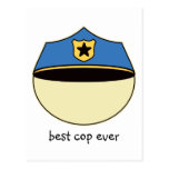 Custom Best Cop Ever Post Cards