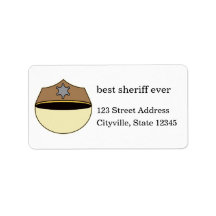 Custom Best Sheriff Ever Custom Address Labels
