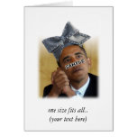 custom Big Bow Hat Greeting Card