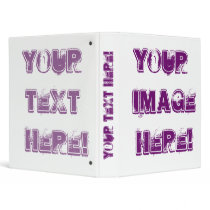 Custom Binder Design ~ Purple text