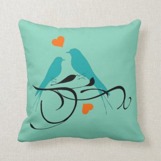 Custom Bird Art Pillow