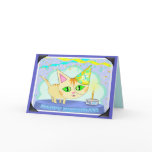 Custom Birthday Cat Greeting Card