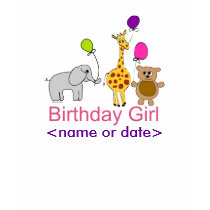 Custom Birthday Girl T-shirt