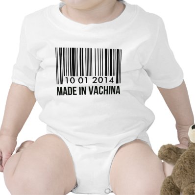 Custom Birthday Made In Vachina Baby Creeper