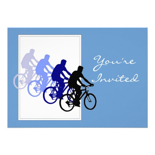 Custom Birthday Party, Bike, Cycle, Biking Custom Invites