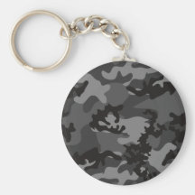 Custom Black Camo Keychain