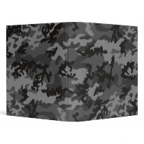 Custom Black Camo School Binder