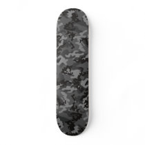 Custom Black Camo Skateboard