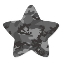Custom Black Camo Stickers