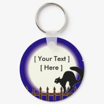 Custom Black Cat Keychain
