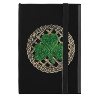 Custom Black Shamrock Celtic Knots iPad Mini Case